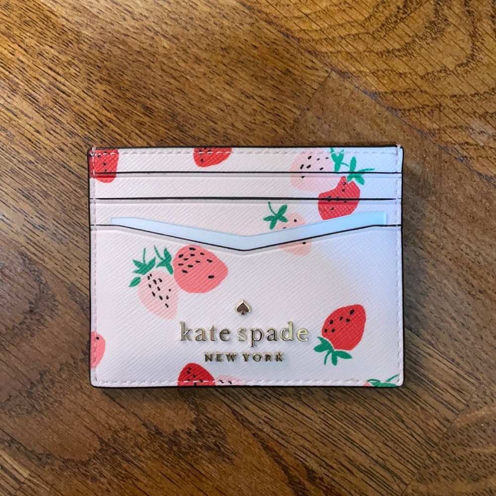 Kate Spade Strawberry card holder
